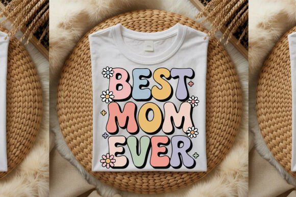 Best Mom Ever SVG Free, Retro Floral Mom