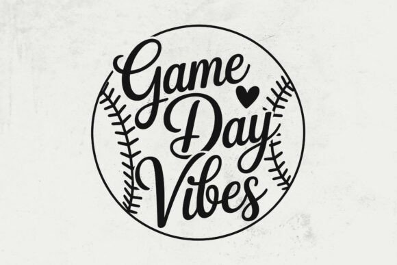 Game Day Vibes Baseball SVG, Game Day