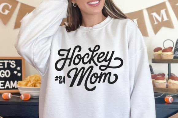 Hockey Mom Shirt SVG Template, Cricut