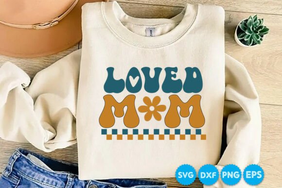 Loved Mom Retro SVG Design