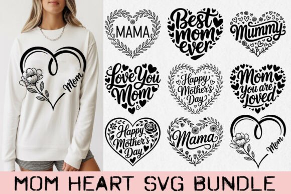 Mom Heart SVG Bundle Review for Embroidery Projects