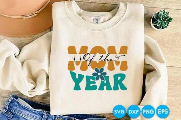 Mom of the Year Retro SVG Design