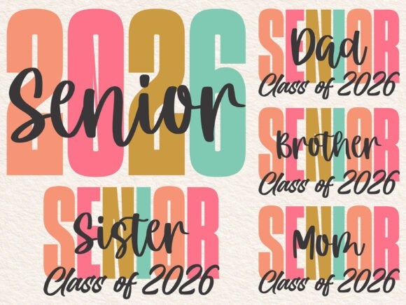 Senior Mom & Dad 2026 Embroidery Design Review