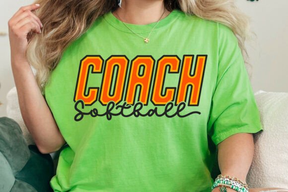 Softball Coach SVG PNG, Team Shirt File